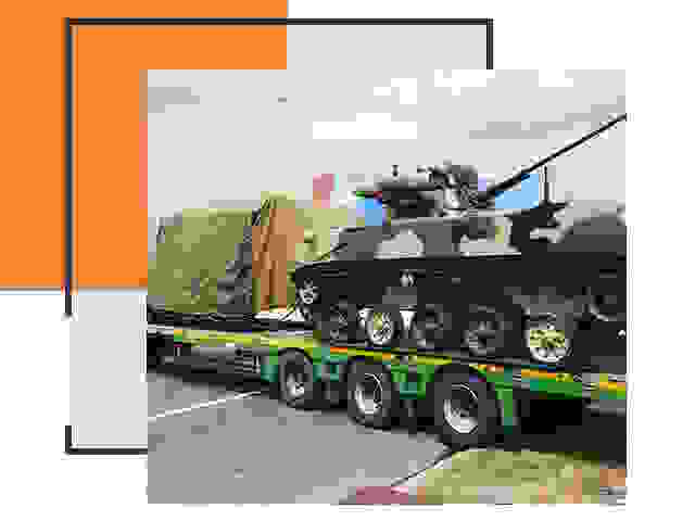 Перевозка военной техники в Юрге